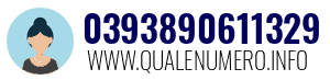 Numero di telefono 0393890611329 0393890611329
