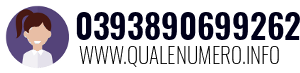 Numero di telefono 0393890699262 0393890699262