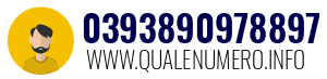 Numero di telefono 0393890978897 0393890978897
