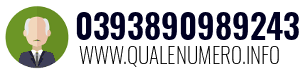 Numero di telefono 0393890989243 0393890989243