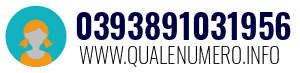 Numero di telefono 0393891031956 0393891031956