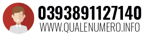 Numero di telefono 0393891127140 0393891127140