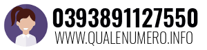 Numero di telefono 0393891127550 0393891127550