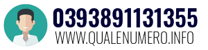 Numero di telefono 0393891131355 0393891131355