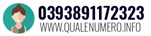 Numero di telefono 0393891172323 0393891172323