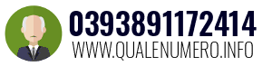 Numero di telefono 0393891172414 0393891172414