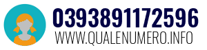 Numero di telefono 0393891172596 0393891172596