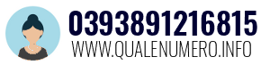 Numero di telefono 0393891216815 0393891216815