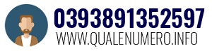 Numero di telefono 0393891352597 0393891352597