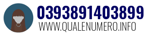 Numero di telefono 0393891403899 0393891403899