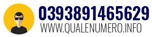 Numero di telefono 0393891465629 0393891465629