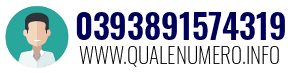 Numero di telefono 0393891574319 0393891574319