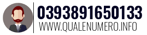 Numero di telefono 0393891650133 0393891650133