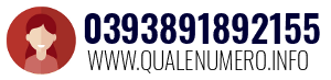 Numero di telefono 0393891892155 0393891892155