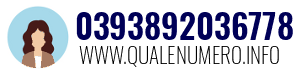 Numero di telefono 0393892036778 0393892036778