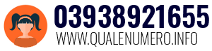 Numero di telefono 03938921655 03938921655