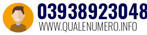 Numero di telefono 03938923048 03938923048