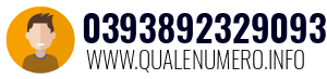 Numero di telefono 0393892329093 0393892329093