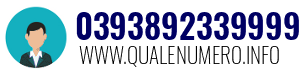 Numero di telefono 0393892339999 0393892339999