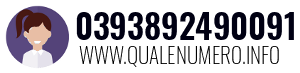 Numero di telefono 0393892490091 0393892490091