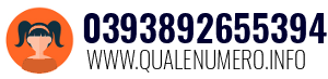 Numero di telefono 0393892655394 0393892655394