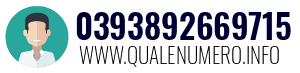 Numero di telefono 0393892669715 0393892669715