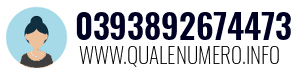 Numero di telefono 0393892674473 0393892674473