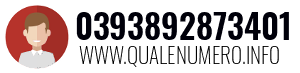 Numero di telefono 0393892873401 0393892873401