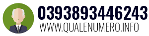 Numero di telefono 0393893446243 0393893446243