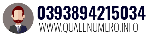 Numero di telefono 0393894215034 0393894215034