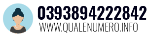 Numero di telefono 0393894222842 0393894222842