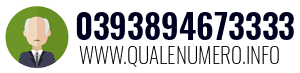 Numero di telefono 0393894673333 0393894673333