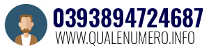 Numero di telefono 0393894724687 0393894724687