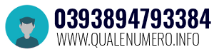 Numero di telefono 0393894793384 0393894793384