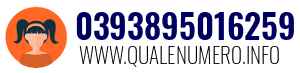 Numero di telefono 0393895016259 0393895016259