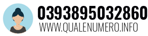 Numero di telefono 0393895032860 0393895032860