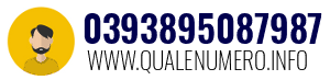 Numero di telefono 0393895087987 0393895087987