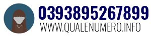 Numero di telefono 0393895267899 0393895267899
