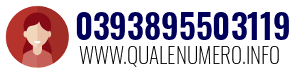 Numero di telefono 0393895503119 0393895503119