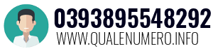 Numero di telefono 0393895548292 0393895548292
