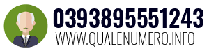Numero di telefono 0393895551243 0393895551243