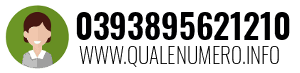 Numero di telefono 0393895621210 0393895621210