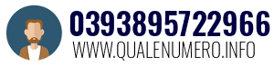 Numero di telefono 0393895722966 0393895722966