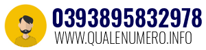Numero di telefono 0393895832978 0393895832978