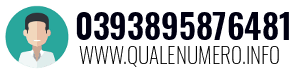 Numero di telefono 0393895876481 0393895876481