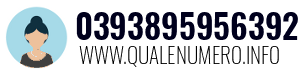 Numero di telefono 0393895956392 0393895956392