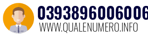 Numero di telefono 0393896006006 0393896006006