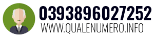 Numero di telefono 0393896027252 0393896027252