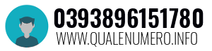 Numero di telefono 0393896151780 0393896151780