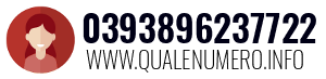 Numero di telefono 0393896237722 0393896237722
